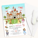 Search for princess and knight party invitations Watercolor