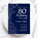 Search for navy and white invitations Floral