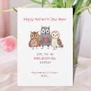 Search for owl mothers day cards Cute