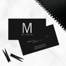 Recherche de monogrammes faits sur commande cartes visite Minimaliste