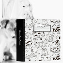 Search for pet records binders Black and white
