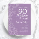 Search for 90th birthday invitations Elegant
