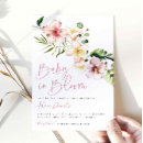 Search for tropical flowers baby shower invitations Boho