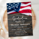 Search for patriotic graduation invitations Military