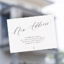 Search for change of address note cards Black and white