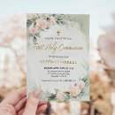 Search for greenery first communion invitations Floral