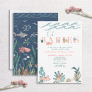 Search for coral baby shower invitations Watercolor