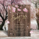 Search for cherry blossom sweet 16 invitations Floral