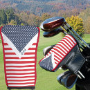 Search for red white and blue golf head covers Usa