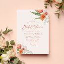 Search for elegant calligraphy bridal shower invitations Coral