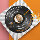 Search for vintage record birthday invitations Retro