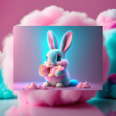 Recherche de lapin rose cartes postales Dessin