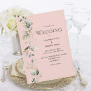 Search for pastel pink wedding invitations Greenery