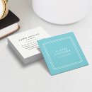 Search for blue border business cards Geometric
