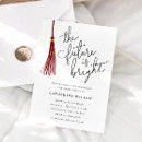 Search for maroon graduation invitations Typography