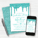 Recherche de aqua et blanc invitations Diplôme