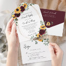 Search for sunflower wedding invitations Country
