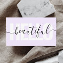 Search for hair specialist business cards Feminine