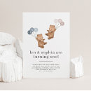 Recherche de boy bear anniversaire invitations Ours