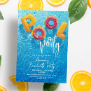 Search for pool bachelorette party invitations Modern