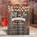 Search for rustic fall bridal shower invitations Leaves