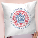 Search for king crown pillows British monarchy