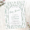 Search for postcard baby shower invitations Botanical