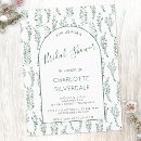 Search for postcard bridal shower invitations Botanical