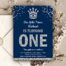 Search for little prince 1st birthday invitations Boy