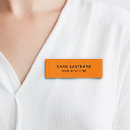 Search for orange name tags Modern