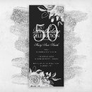 Search for formal 50th birthday invitations Floral