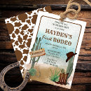 Recherche de western 1ans anniversaire invitations Cactus