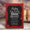 Search for ladybug baby shower invitations polka dot