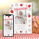 Search for berry sweet birthday invitations Red