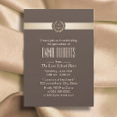Search for brown and gold graduation invitations Formal