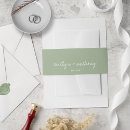 Search for green invitation belly bands Trendy