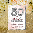 Search for diamond birthday invitations Silver