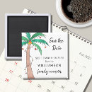 Search for palm tree save the dates Watercolor