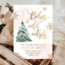 Search for christmas tree baby shower invitations Pink