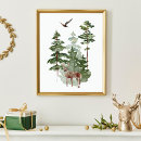 Search for reindeer posters Watercolor