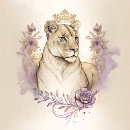 Recherche de lion womens tshirts Aquarelle