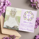 Search for purple thank you cards baptism
