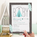 Search for arrow baby shower invitations Teepee