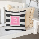Search for black and white striped pillows Pink