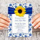 Search for royal blue damask invitations White