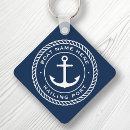 Search for anchor design keychains Sailing on the seas