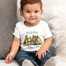 Search for animal baby shirts wild one