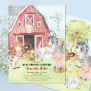 Search for pet baby shower invitations Barnyard