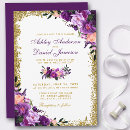Search for ultra violet cards invites weddings