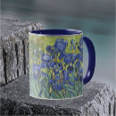 Search for vintage post impressionism drinkware irises